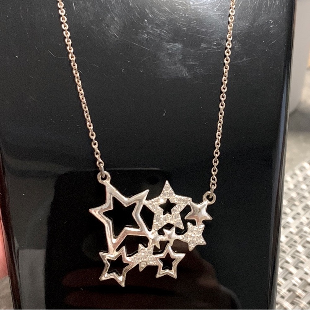 Star cluster crystal necklace - Picture 2 of 4